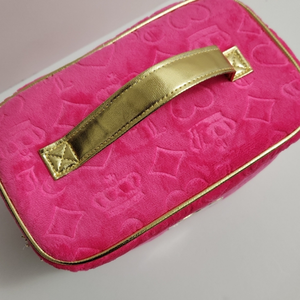 🆕️⬇️Juicy Couture Travel Cosmetic Bag with Toiletry Bottle - Picture 3 of 13